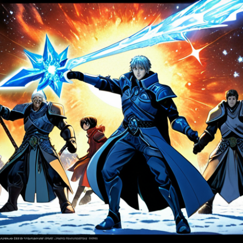 Home 7 **
"A dramatic scene from Reverse: 1999, featuring Eternity freezing a powerful enemy mid-attack. Other team members, like Regulus, are poised to strike. The overall feel should be dynamic and strategic, highlighting the importance of crowd control. Vivid elemental effects (ice, stars) and stylish character designs. Estilo anime."
**