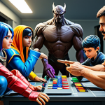 Creative Collaboration**

"A diverse group of artists collaboratively creating fan art inspired by a video game, digital painting, sculpting, and crafting cosplay, art studio setting, vibrant colors, perfect anatomy, correct proportions, natural poses, well-formed hands, proper finger count, safe for work, appropriate content, fully clothed, family-friendly."

**