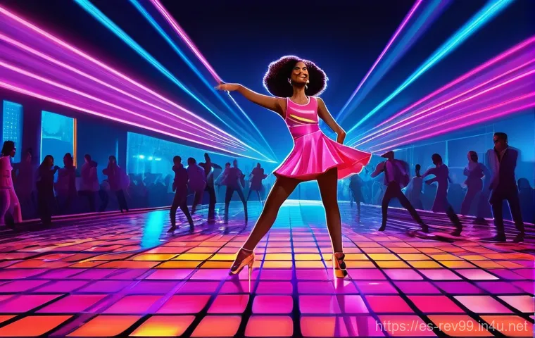 리버스 1999 글로벌 이벤트 정보 - **Vibrant 90s San Francisco Disco Scene:** A dynamic and colorful illustration depicting Matilda, a ...