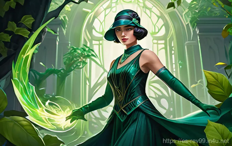 리버스 1999 최고의 속성 활용 - Three distinct characters, dressed in elegant, modest, and era-appropriate attire (e.g., 1920s flapp...