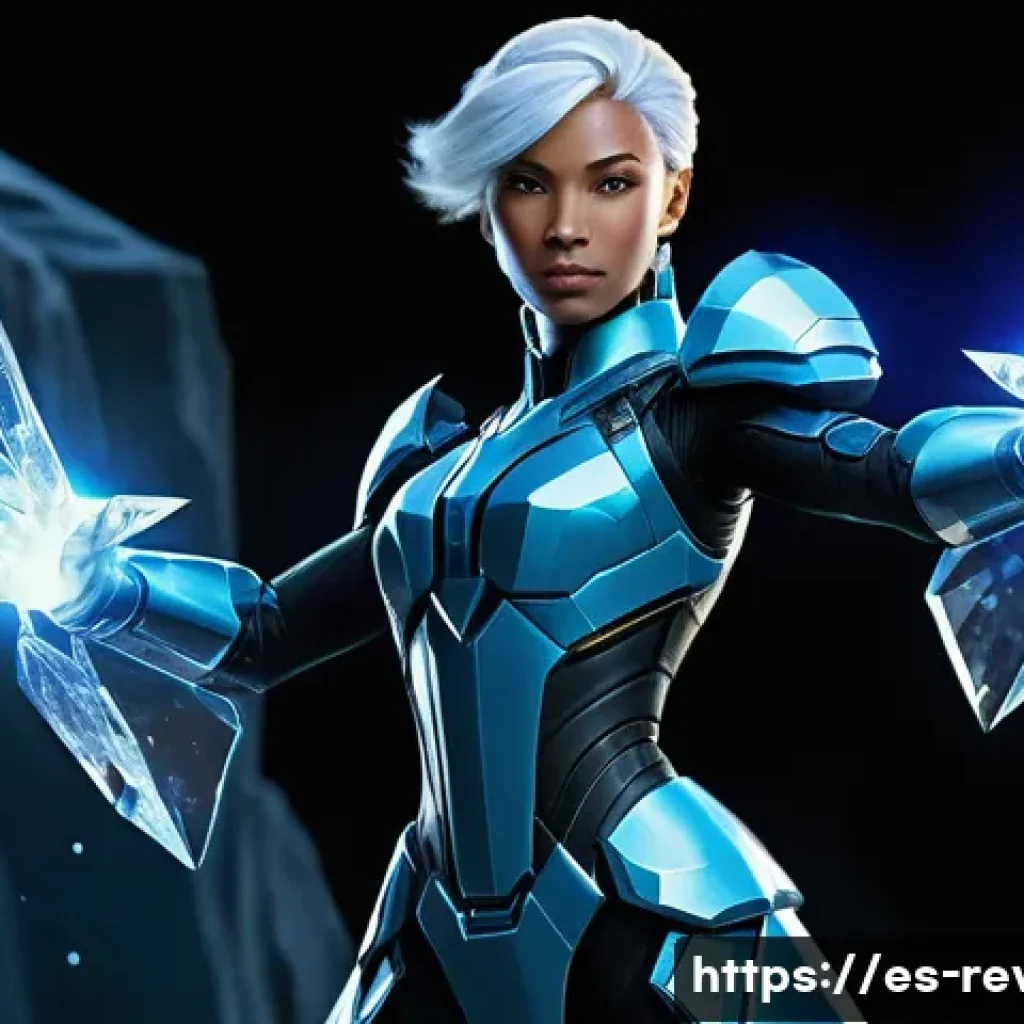 리버스 1999 신규 시즌 콘텐츠 - **A dynamic full-body shot of Sentinel, the new 6-star arcanist, in the distinctive Reverse: 1999 ar...