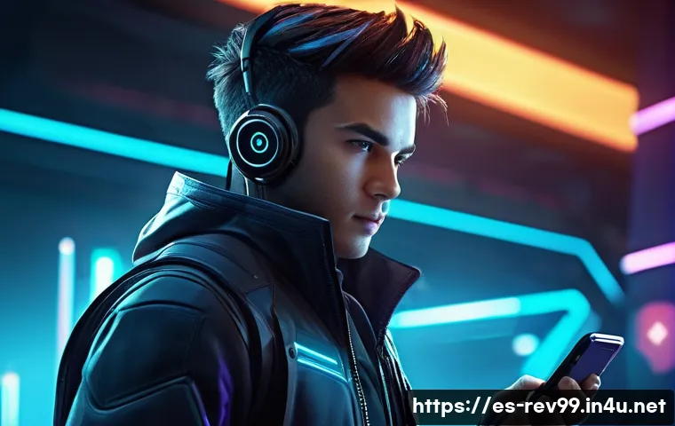 리버스 1999 스마트폰 성능 비교 - **Prompt 1: The Heart of the Game - Seamless Performance**
    "A dynamic shot of a young adult, ful...