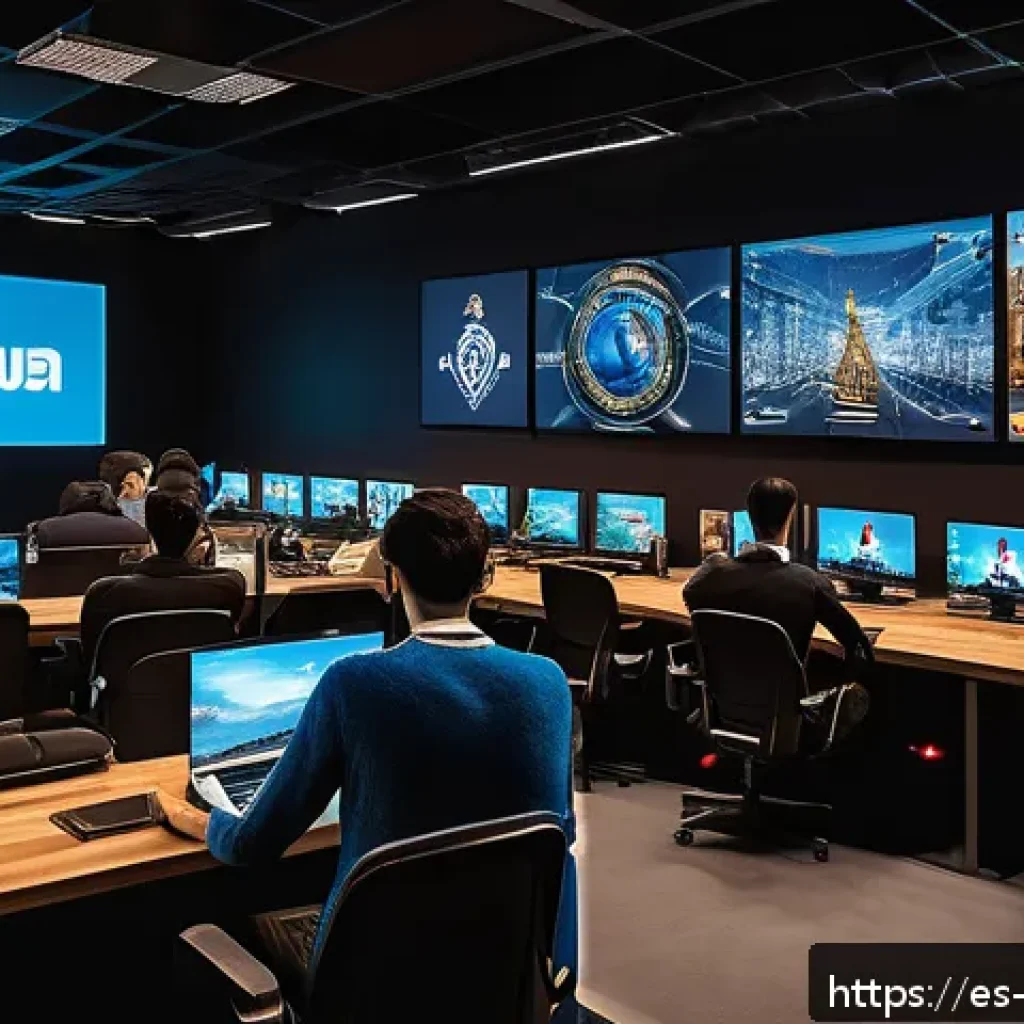 리버스 1999 길드 관리 팁 - A dynamic guild meeting scene set in a modern gaming environment with diverse Spanish-speaking playe...