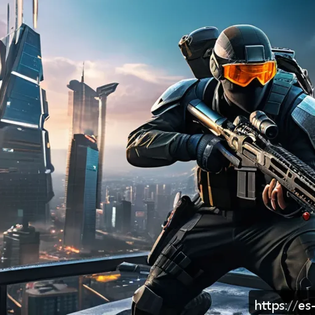 리버스 1999 게임 내 직업별 차이 - A dynamic battle scene set in a futuristic urban map with diverse terrain, showcasing a team of five...