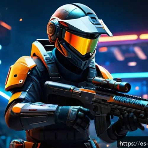 리버스 1999 등급별 장비 추천 - A dynamic scene featuring a beginner gamer character in a futuristic virtual battlefield, equipped w...